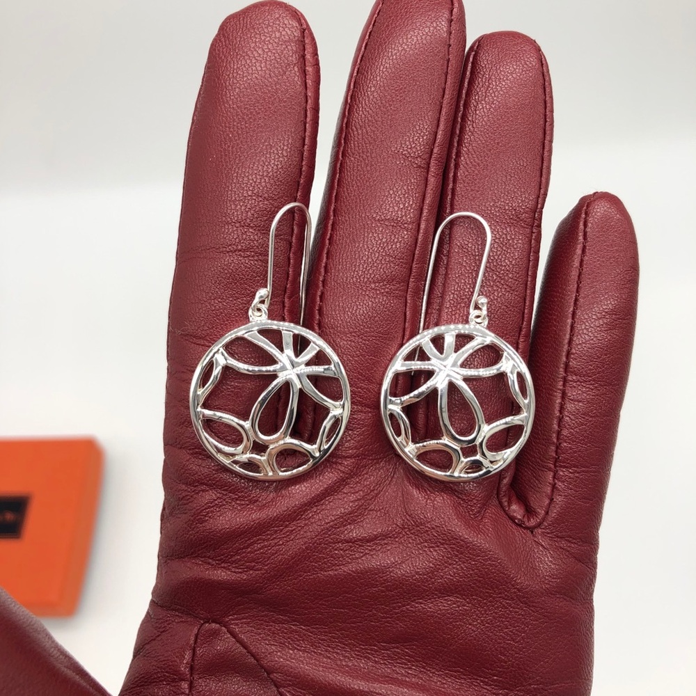 Thistle & Bee Solid Sterling Silver Earrings - image 1